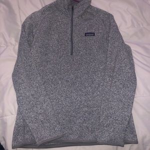 Patagonia Better Sweater 1/4 Zip Birch White Color
